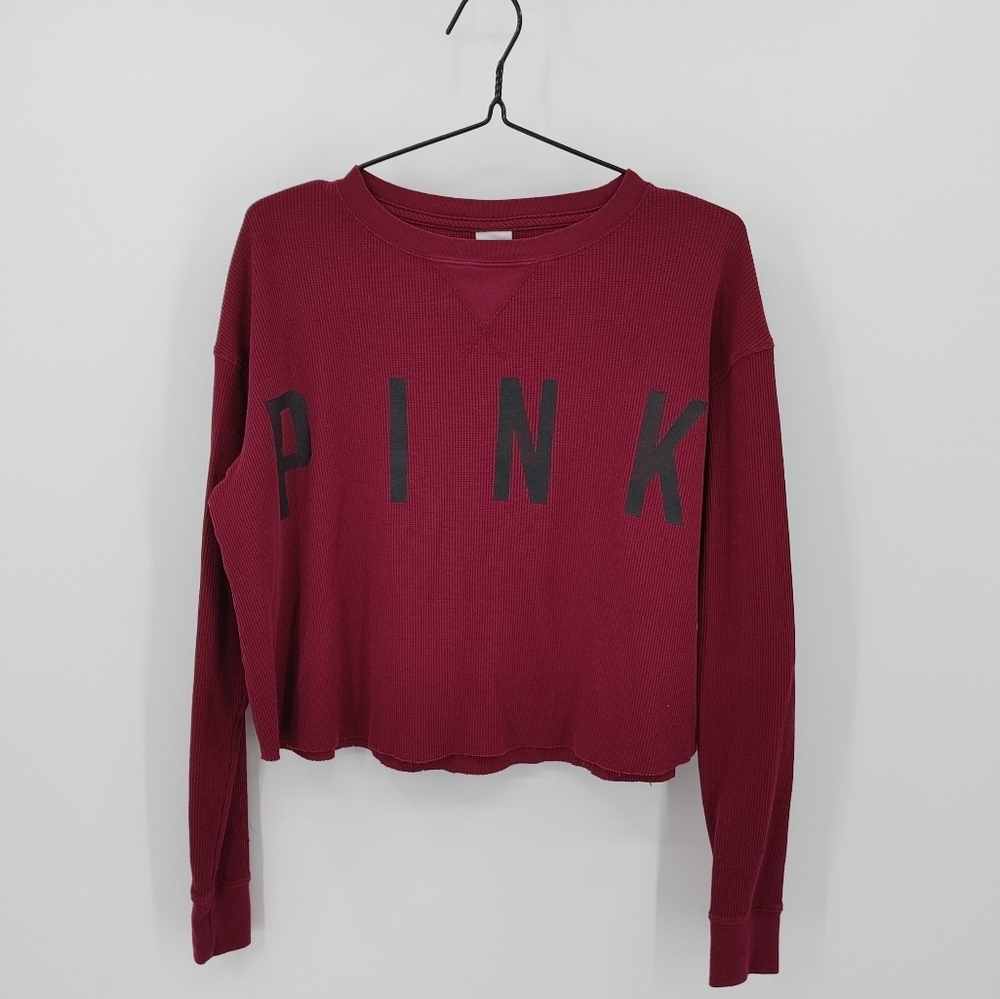 VS Pink | waffle knit crop
